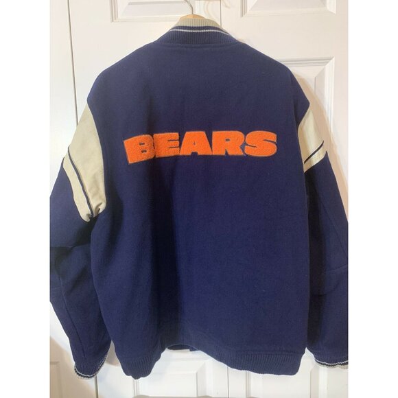 RARE VTG Chicago Bears Jacket Varsity Style NFL Football‎ Wool Sz M Heavy - Picture 8 of 8